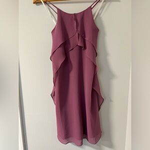 Elegant Sleeveless Purple Dress